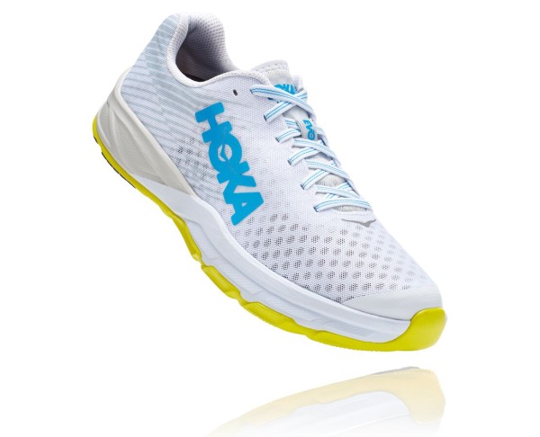 Hoka One One EVO Carbon Rocket Mens UK - White Running Shoes - BCOIP0846